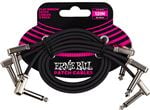 Ernie Ball P06222 Flat Ribbon Patch Cable 12" 3 Pack Front View
